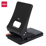 DELI EFFORTLESS 2 HOLE PUNCH 45 SHEETS BLACK