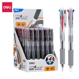 DELI 4COLOUR GRIP RETRACTABLE BALLPOINT PEN 07MM