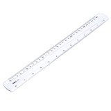 DELI PIONEER PLASTIC RULER 30CM CLEAR