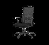 DELI PLUS EXECUTIVE CHAIR MESH BACK BLACK ARMS
