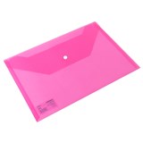 DELI DOCULOPE WALLET BUTTON CLOSURE PP A4 RED