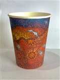 MULGA INDIGENOUS DESIGN 12OZ DOUBLE WALL CUPS CARTON 500