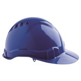 PROCHOICE V6 HARD HAT VENTED PUSHLOCK HARNESS  BLUE