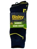 BISLEY BAMBOO WORK SOCKS 3X PACK  SIZE 6