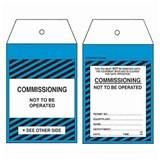 Commissioning Tags  PK100 Tear Proof  cw Eyelet  String