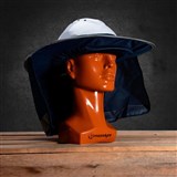 MOONDYNE POP UP HARD HAT BRIM WITH FLAP  BLUE