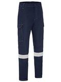 BISLEY BPC8580T APEX 240 FR RIPSTOP CARGO PANTS WITH REFLECTIVE TAPE  NAVY  SIZE 102S
