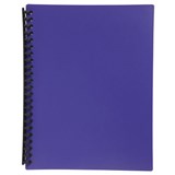 DISPLAY BOOK REFILLABLE 20 POCKET A4 PURPLE
