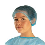 DISPOSABLE HAIR CAP BLUE PACK 100
