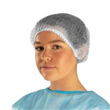 DISPOSABLE HAIR CAP WHITE PACK 100