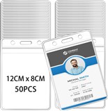 Waterproof Clear ID Badge Holder 12CM X 8CM PACK 50  SPECIAL BUY