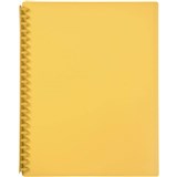 DISPLAY BOOK REFILLABLE 20 POCKET A4 YELLOW