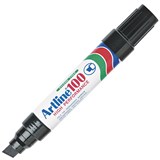 ARTLINE 100 PERMANENT MARKER CHISEL 12MM BLACK BOX 6