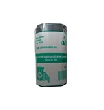 HUHTAMAKI MEDIUM DUTY LDPE BIN LINER 54 LITRE 850 X 640MM BLACK PACK 25