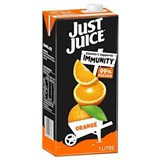 JUST JUICE ORANGE JUICE 1 LITRE CARTON 12