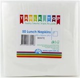 LUNCHEON NAPKIN 2 PLY 300 X 300MM WHITE PACK 50