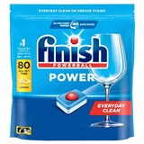 FINISH POWER LEMON DISHWASHING TABLETS PACK 80