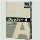 DOUBLE A COLOURS COPY PAPER 80GSM A4 PACK 500 SHEETS  IVORY SAND