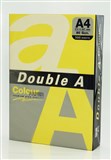 DOUBLE A COLOURS COPY PAPER 80GSM A4 PACK 500 SHEETS  LEMON YELLOW