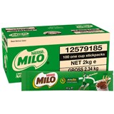 MILO SINGLE SERVE SACHET 100 X 20GM