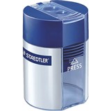 STAEDTLER 512 001 TUB PENCIL SHARPENER 2HOLE BLUE