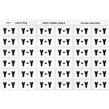 AVERY 43325 LATERAL FILE LABEL SIDE TAB COLOUR CODE Y 25 X 38MM WHITE PACK 180