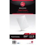 GBC IBICO BINDING COVER 250 MICRON A4 CLEAR PACK 100