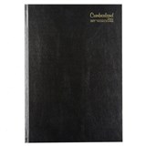 CUMBERLAND 52ECBK CASEBOUND DIARY 2 DAYS TO PAGE A5 BLACK