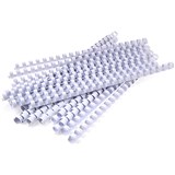 GBC PLASTIC BINDING COMB ROUND 21 LOOP 10MM A4 WHITE PACK 100
