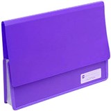MARBIG POLYPICK DOCUMENT WALLET HEAVY DUTY A4 PURPLE