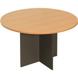 RAPID WORKER ROUND MEETING TABLE 1200MM BEECHIRONSTONE