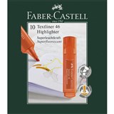 FABERCASTELL TEXTLINER ICE HIGHLIGHTER CHISEL ORANGE BOX 10
