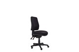 BURO ROMA TASK CHAIR HIGH BACK 3LEVER SEAT SLIDE JETT FABRIC BLACK