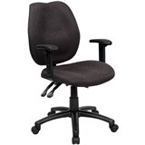 AMBITION HIGH BACK OPERATOR CHAIR ARMS BLACK