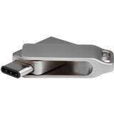 SHINTARO 2IN1 OTG POCKET DISK DRIVE USBA  USBC 30 64GB GREY