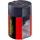 STAEDTLER 511 TRADITION TUB PENCIL SHARPENER 1HOLE REDBLACK