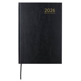 CUMBERLAND 47ECBK CASEBOUND DIARY WEEK TO VIEW A4 BLACK  2027
