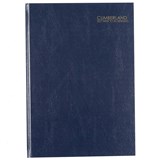 CUMBERLAND 47ECBL CASEBOUND DIARY WEEK TO VIEW A4 BLUE