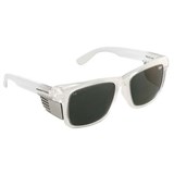 FRONTSIDE SAFETY GLASSES POLARISED SMOKE LENS WITH CLEAR FRAME