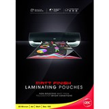 GBC LAMINATING POUCH MATT 80 MICRON A4 CLEAR PACK 100