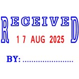 DESKMATE SELFINKING DATE STAMP RECEIVED BLUERED