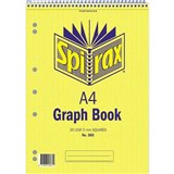 SPIRAX GRAPH BOOK TOP OPEN 5MM 60 PAGE A4
