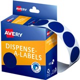 AVERY 937244 ROUND LABEL DISPENSER 24MM BLUE BOX 500