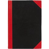 BLACK AND RED NOTEBOOK CASEBOUND RULED 200 PAGE A5