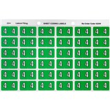 AVERY 43344 LATERAL FILE LABEL SIDE TAB YEAR CODE 4 25 X 38MM LIGHT GREEN PACK 180