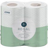 REGAL CLASSIC KITCHEN PAPER TOWEL ROLLS 2PLY 60 SHEET PACK 2