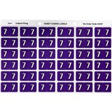 AVERY 43347 LATERAL FILE LABEL SIDE TAB YEAR CODE 7 25 X 38MM PURPLE PACK 180