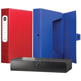 MARBIG BOX FILE BUTTON CLOSURE 60MM A4 BLACK