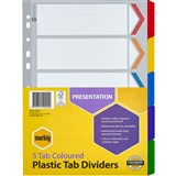MARBIG DIVIDER REINFORCED MANILLA 5TAB A4 ASSORTED