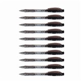 STABILO 308 LINER RETRACTABLE BALLPOINT PEN 10MM BLACK BOX 10